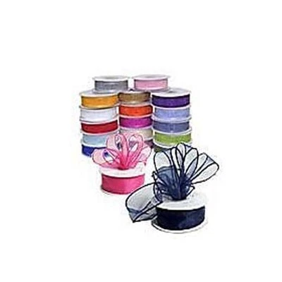 Cinta de organza transparente de 5/8 pulgadas 25YD todos los colores Foto 1 de 2