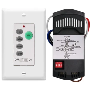 Ceiling Fan Wall Remote Control Kit for Hampton Bay Harbor Breeze Hunter UC9050T - Picture 1 of 8