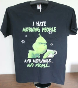 I Hate Morning People And Mornings...And People T-Shirt Medium, schwarz - Bild 1 von 4