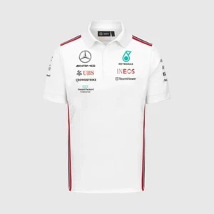 MERCEDES-AMG - Véritable Polo Petronas Motorsport Set Up Formule 1 blanc XS - Picture 1 of 3