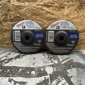 2 PACK Milwaukee 6' X .045" X 7/8" Cut off Wheel ( Type 27 ) ~~ 49-94-6305 ~~ - Picture 1 of 5