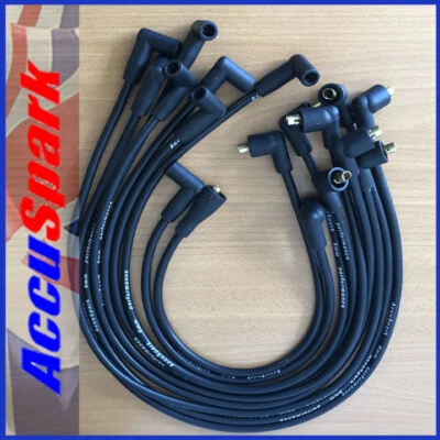 Ford  Mustang 289 & 302  AccuSpark 8mm Black Silicon Performance HT leads  - Image 1 of 4