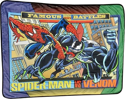 Marvel Spider-Man vs. Venom Soft Plush Fleece Throw Blanket 60"x 45" - Image 1 of 3