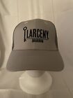 Larceny Bourbon Gray Hat W/Black Key Larceny Logo SnapBack  Mesh Back Hat NWOT