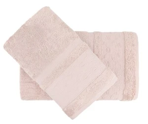 Turkish Bamboo Luxury Towel Set of 2 in Gift Box. (Iren) - Picture 1 of 7