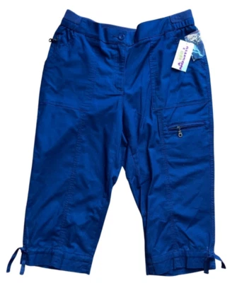 Pantalones Allyson Dailey Talla 12P Petit Capris Azul Marino Estilo Carga Ajuste Nuevos Sin Usar Nuevos con Etiquetas Foto 1 de 2