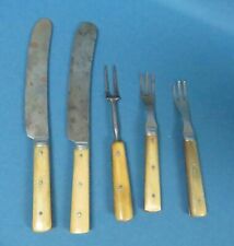 Antique Civil War Era Knives & Forks Two & Three Tine Forks Lot of