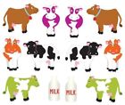 ~ Chubby Cows Dairy Cattle Cow Milk Bottle Jersey Farm Mrs Grossman Stickers ~