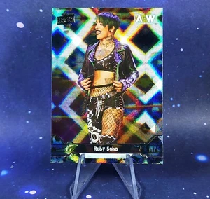 Ruby Soho 2023 UD AEW Diamond Plate Holofoil SP All Elite Wrestling Upper Deck - Foto 1 di 13