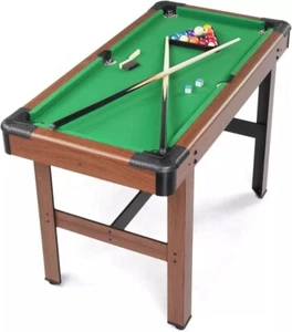 48" Pool Table Billiard Game Table Kids Adults Mini Set Indoor & Outdoor Snokeer - Picture 1 of 9
