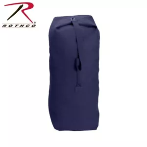 Rothco Heavyweight Top Load Canvas Duffle Bag - 25"X42" - Navy Blue - Picture 1 of 1