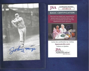 Johnny Mize St Louis Cardinals Baseball Autographed Rowe Postcard Photo JSA COA - Picture 1 of 1