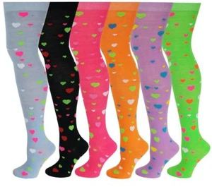 6 Paar Damen Valentinstag Herzen ausgefallenes Design Overknee Socken 9-11 - Bild 1 von 1