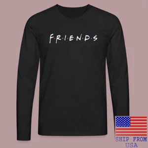 FRIENDS TV Show Black Long Sleeve T-Shirt Size S-2XL - Picture 1 of 1