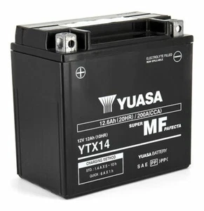 Batteria Yuasa YTX14-BS PRONTA ALL'USO APRILIA SHIVER DORSODURO 750 SRV 850 - Imagen 1 de 1