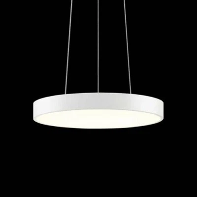 Sonneman 2740.98 Tambor Colgante 1 Luz LED Texturizado Blanco Luz de Techo Pi 16"  Foto 1 de 3