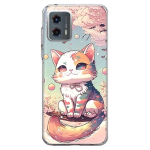 Funda para Motorola Moto G Stylus 5G 2023 Kawaii Manga Rosa Flor de Cerezo Gato - Imagen 1 de 5