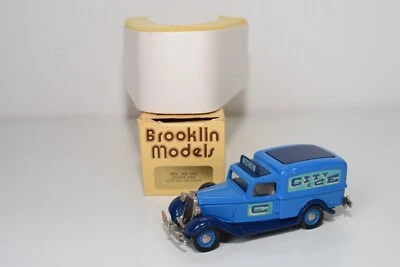 B7 1:43 BROOKLIN BRK 16A BRK16A DODGE VAN CITY ICE DELIVERY 1935 BLUE MIB - Immagine 1 di 4