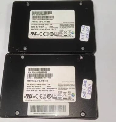 SAMSUNG PM1725A 6.4TB NVME SSD 2.5" U.2 PCIE 3.0 MZWLL6T4HMLS-00003 MZ-WLL6T40 - Image 1 of 2