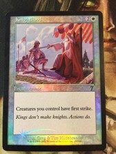 MTG 1x Knighthood (Foil) x1 - Seventh Edition *LP* English