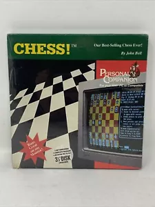 Vintage NOS Chess! By John Bell Personal Companion Software IBM PC 3 1/2” Disk - Picture 1 of 2