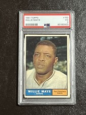 1961 Topps Willie Mays #150 PSA 3 VG HOF San Francisco Giants Legend!