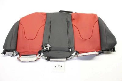 New OEM Seat Cushion Cover Rear Black Red Leather 2009-2012 A4 8K0-885-405-T-WVJ - Image 1 of 3