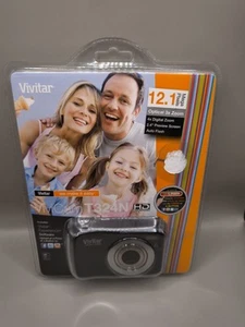 Vivitar Digital Camera Vivicam T324N 12.1MP Black New Sealed - Picture 1 of 2
