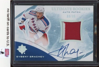 2010-11 Ultimate Collection Rookie Patch Autographs #125 Evgeny Grachev 33/35 - Image 1 of 2