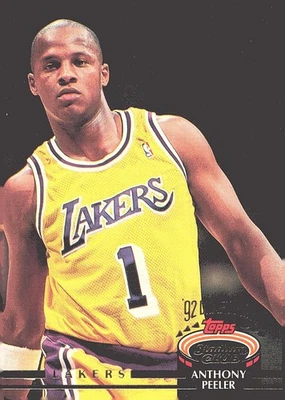1992-93 Stadium Club #250 Anthony Peeler - Image 1 of 2
