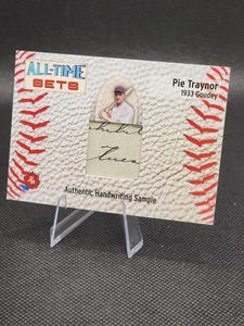 2025 HA All-Time Sets Pie Traynor Authentic Handwriting Sample Relic /240 - Picture 1 of 9