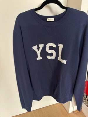 SAINT LAURENT azul grande logotipo YSL (XL) para hombre Foto 1 de 4