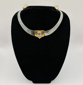 Orecchini clip collana piramide deco Alfred Durante vintage anni 80 set abbinato - Foto 1 di 11