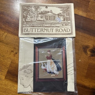 BUTTERNUT ROAD "FEATHERS & FRIENDS" 1990 CROSS STITCH PATTERN Vintage Sealed - Image 1 of 4