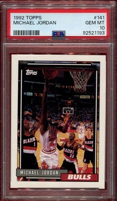 1992 Topps Michael Jordan #141 HOF PSA 10 - Image 1 of 2