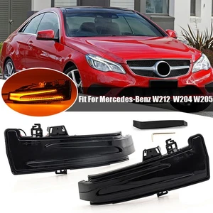 Smoke Dynamic LED Side Mirror Turn Signal Light for Mercedes Benz W204 W212 W164 - Picture 1 of 13