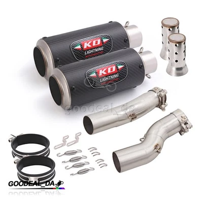 Silenciadores de carbono de tubo de enlace de escape antideslizantes para Suzuki Hayabusa GSX1300R 2021-2025 Foto 1 de 4