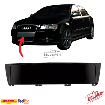 Parachoques delantero matrícula respaldo piano negro para AUDI A3 8P 8P4807285G Foto 1 de 4