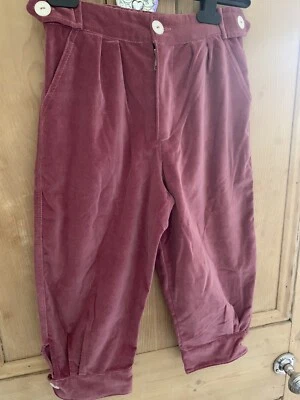 Nettle Girls Velvet Feel Winter Trousers Co Cute! Waist 26’ - Image 1 of 4