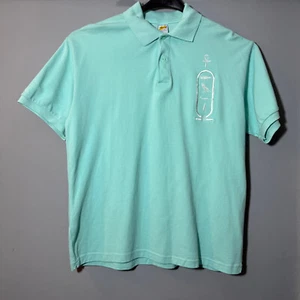 Vintage Darwish Hieroglyphics Embroidered Egyptian Cotton Shirt XL - Picture 1 of 4