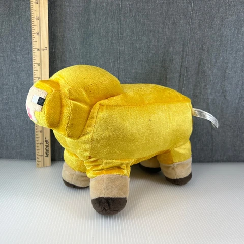 Minecraft Minecon Live Gold Sheep Plush Mojang Jinx 11" Stuffed Animal Toy Cover