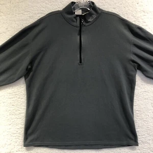 The North Face 1/4 Zip Pullover Shirt Mens Size Large Gray Vintage USA - Picture 1 of 14