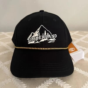 Timberland Embroidered Cotton Twill Baseball Cap Black One Size NWT - Picture 1 of 5