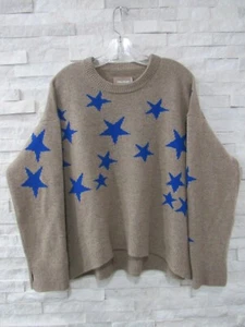 NEU Zadig & Voltaire 478 $ Markus C Sterne Oversize Kaschmir Cappucino Pullover L - Bild 1 von 7