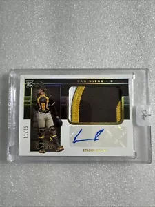2023 Panini Three & Two-Holo Gold/Patch- Autograph•Ethan Salas-C-RC-Padres•11/25 - Picture 1 of 9