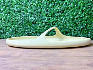 Laurel Of California Life MCM Yellow Speckled Handle Oval Serving Tray 13x3” USA - Picture 1 of 11