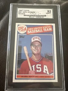 1985 TOPPS MARK MCGWIRE RC ROOKIE CARD #401 SGC 92 NM-MT+ 8.5 Centered !! - Picture 1 of 8