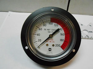 69005 0-100 PSI MESSGERÄT ROTE LINIE BEI 100 PSI NEUER ALTER BESTAND - Bild 1 von 2