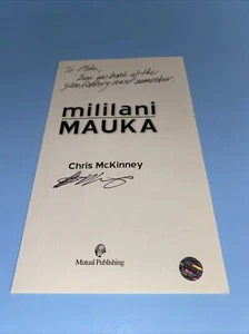 Chris Mckinney Mililiani Mauka Signed Page Book Hologram  - Picture 1 of 1