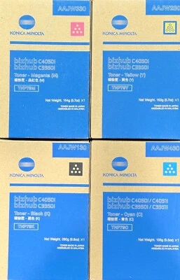 Tóner OEM KonicaMinolta TNP79 YMCK para bizhubC4051i/C4050i/C3351i/C3350i sellado. Foto 1 de 4